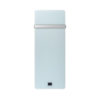GRADE A2 - Low Energy 850w Designer Glass Infrared Wall Mounted Heater with Towel Rail and Smart WiFi Alexa - IP24 Bathr
