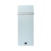 GRADE A2 - Low Energy 850w Designer Glass Infrared Wall Mounted Heater with Towel Rail and Smart WiFi Alexa - IP24 Bathr