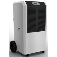 GRADE A5 - Amcor 90 litre per day Commercial Dehumidifier on Large wheels with digital humidistat and uplift pump