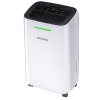 GRADE A5 - electriQ 12 Litre Dehumidifier with Digital Humidistat and Air Purifier