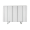 GRADE A5 - electriQ 2000W Wall Mountable Low Energy Smart WiFi Alexa Aluminium Designer Radiator - Bathroom Safe IP24