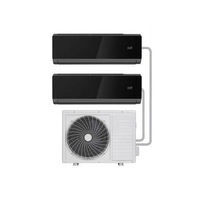 Multi-Split 18000 BTU Black Inverter Air Con with 2x 9000 BTU Indoor Units