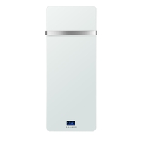 Refurbished electriQ Low Energy 850w Designer Glass Infrared Wall Mounted Heater with Towel Rail and Smart WiFi Alexa IP