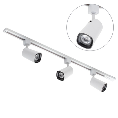 1m Track Kit with 3 Loire
Heads and Integrated LED -
White