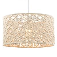 Large Macrame Easyfit Shade,  Ivory