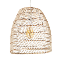 Rattan Tall Dome Easyfit Shade,  Bleached Natural