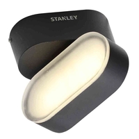 Stanley Medway Outdoor LED Swivel Wall Light,  Black