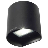 Stanley Tronto Outdoor LED Round Up & Down Wall Light,  Black