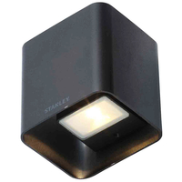 Stanley Tronto Outdoor LED Square Up & Down Wall Light,  Black