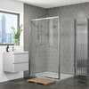 1000 x 900mm Sliding Door Shower Enclosure - 4mm Glass - Vega Range