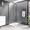 1000x700mm Rectangular Sliding Shower Enclosure - Pavo