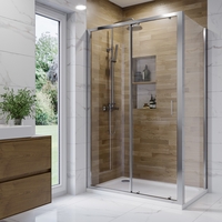 1000x800mm Rectangular Shower Enclosure with Shower Tray - Carina