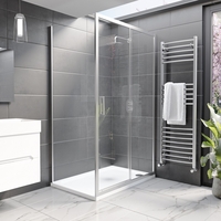 1100x800mm Rectangular Sliding Shower Enclosure - Pavo