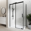 1200x800mm Frameless Rectangular Sliding Shower Enclosure with Shower Tray - Aquila