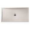 1200x800mm White Slate Rectangular Shower Tray with Shower Waste - Aqualavo