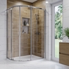 1200x900mm Right Hand Offset Quadrant Shower Enclosure with Shower Tray- Carina