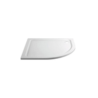 1200x900mm Stone Resin Left Hand Offset Quadrant Shower Tray- Pearl