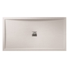 1200x900mm White Slate Rectangular Shower Tray with Shower Waste - Aqualavo