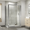 1500 x 900mm Sliding Shower Enclosure - 6mm Glass - Fiji