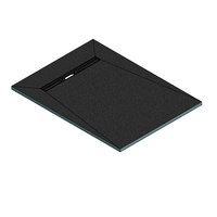 1600x900mm Blue Rectangular Wet Room Shower Tray with 600mm Linear End Waste Position - Live Your Colour