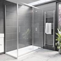 1700x900mm Rectangular Sliding Shower Enclosure with Shower Tray - Pavo