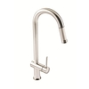 1810 Sink Company GRA/02/BS Grande Single Lever Pull Out Aerated Mixer Tap Brushed Steel