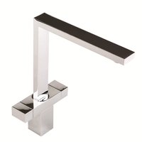 1810 Sink Company VER/01/CH Versare Square Design Twin Dial Aerated Mixer Tap Chrome