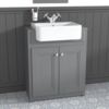 667mm Grey Freestanding Vanity Unit with Basin - Westbury