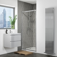 800mm Pivot Shower Door Chrome - Vega