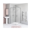 900mm Square Shower Enclosure with Sliding Corner Entry & Tray - Juno