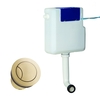 Arissa Brushed Brass Pneumatic Push Button and Cistern