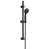 Arissa Matt Black Round Slide Rail Kit