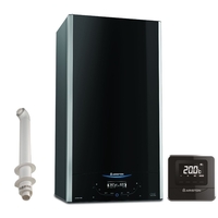 Ariston Alteas One Net 30 Kw Black A+ Combi Boiler with Alexa WiFi with Free Cube R Net and Horizontal Flue Kit - 12 Yea
