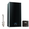 Ariston Alteas One Net 35 Kw Black A+ Combi Boiler with Alexa WiFi with Free Cube R Net and Horizontal Flue Kit - 12 Ye