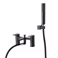 Black Bath Shower Mixer Tap - Zana