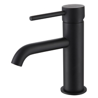 Black Cloakroom Mono Basin Mixer Tap - Arissa