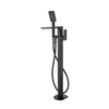 Black Freestanding Bath Shower Mixer Tap - Zana