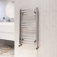 Chrome Heated Towel Rail Radiator 800 x 450mm - Gobi