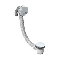 Chrome Overflow Bath Filler with Pop Up Sprung Bath Waste