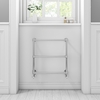 Chrome Traditional Wall Hung Towel Radiator - 658 x 658 x 155mm