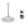 Concealed Thermostatic Mixer Shower with Slim Ceiling Shower Head - Flow