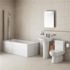 Dee Left Hand P Shape Shower Bath Suite