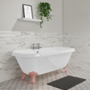 Freestanding Double Ended Roll Top Bath with Pink Feet 1690 x 740mm - Park Royal
