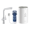 Grohe Red Duo Instant Boiling Water Tap Twin Lever with M Size Boiler in Chrome