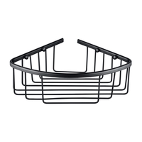 Matt Black Corner Shower Caddy - Arissa