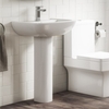 Modern Pedestal Basin 605mm - Ashford