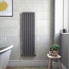 Mojave Anthracite Single Panel Vertical Radiator - 1600 x 452mm