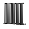 Oxfordshire Gun Metal Heated Towel Rail - 600 x 590mm
