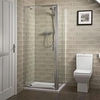 Pivot Door Enclosure 800mm with Shower Door and 700mm Side Panel Option - 6mm Glass - Aqualine Range
