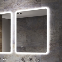 Rectangular LED Bathroom Mirror Ultra Slim 500 x 390mm - Sensio Libra